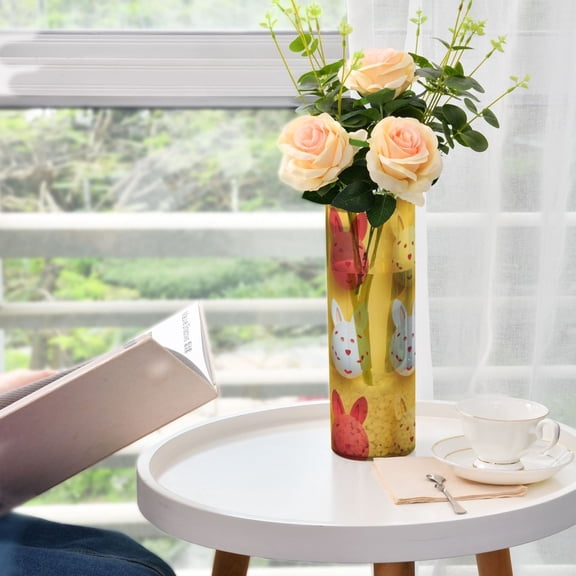Easter Eggs Rabbit Ear Vases for Flowers Modern Decorative Vase Home Decor for Bedroom Kitchen Living Room Centerpieces