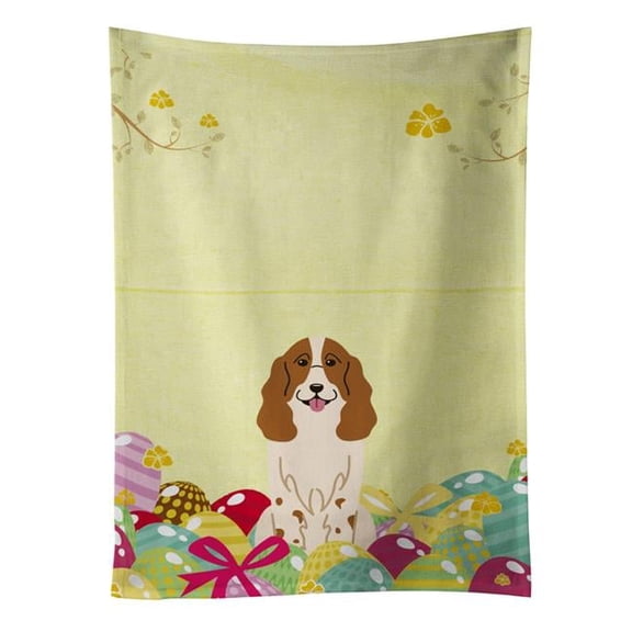 Easter Eggs Russian Spaniel Kitchen Towel