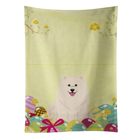 Easter Eggs Samoyed Kitchen Towel