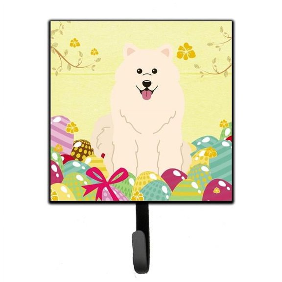 Easter Eggs Samoyed Leash or Key Holder
