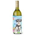 thumbnail image 1 of Easter Eggs Schnauzer No.2 Wine Bottle Beverge Insulator Hugger, 1 of 1