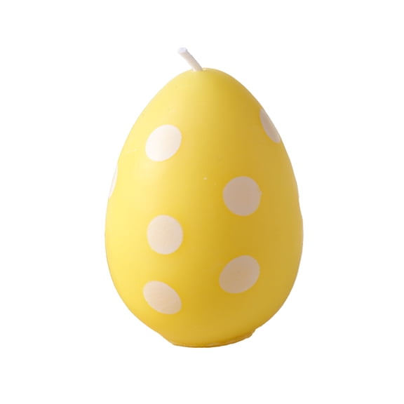 Easter Eggs Shaped Scented Candle, Pastel Polka Dot Eggs Wax Candle Easter Decor for Spring Table Centerpieces & Holiday Gifting