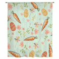 thumbnail image 1 of Easter Eggs Sheer Curtains 108" Extra Long, Carrots Spring Daisy Botanical Rustic Green Light Filering Curtains, Privacy Drapes Simi Floor to Veiling Curtain for Living Room Large Window Treatment, 1 of 9