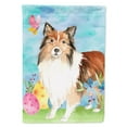 thumbnail image 1 of Easter Eggs Sheltie Garden Size Flag, 1 of 1