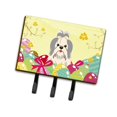 thumbnail image 1 of Easter Eggs Shih Tzu Silver & White Leash or Key Holder, 1 of 1