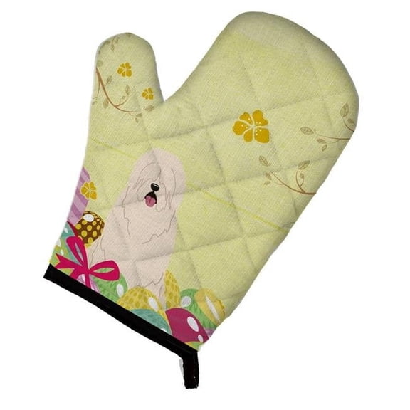 Easter Eggs South Russian Sheepdog Oven Mitt