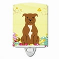 thumbnail image 1 of Easter Eggs Staffordshire Bull Terrier Brown Ceramic Night Light, 1 of 1