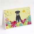 thumbnail image 1 of Easter Eggs Standard Schnauzer Black Grey Greeting Cards & Envelopes - Pack of 8, 1 of 1