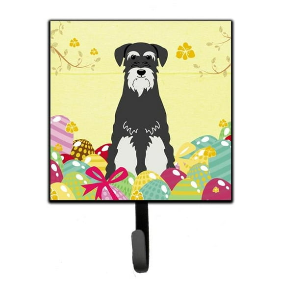Easter Eggs Standard Schnauzer Salt & Pepper Leash or Key Holder