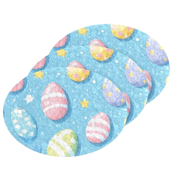 Easter Eggs Stars 3 Dish Sponges Bulk Delicate Clean Non Scratch Compressed Sponges Kitchen Sponges BPA Free