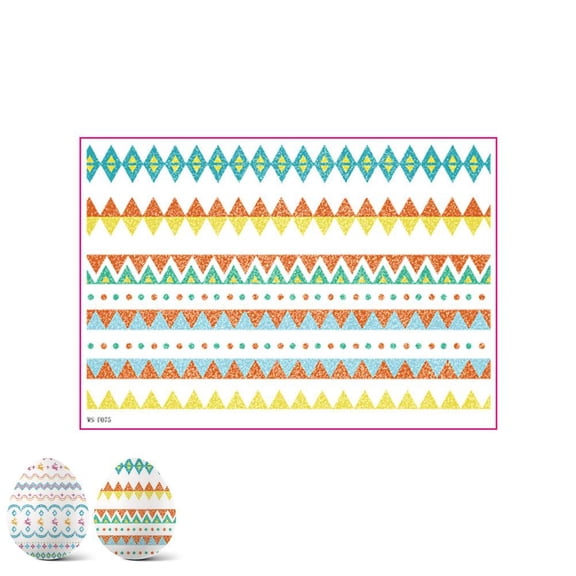 Easter Eggs Stickers - Make Your Own Easter Stickers, Cute Rabbit Chick Flower Stars Eggs Tattoo Art Design Decals, Creative Fun Egg Bunny Game Sticker Kits for Kids Party Favors