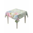 thumbnail image 1 of Easter Eggs Suqare Tablecloth - 60 x 60 Inch, Spring Daisy Eucalyptus Leaves Sage Green Plaid Waterproof & StainResistant Tablecloth, Washable Oil-proof Table Cover for Dining/Party/Wedding/Buffet, 1 of 9