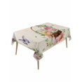 thumbnail image 1 of Easter Eggs Table Cloth, Waterproof Tablecloth for Rectangle Tables, Watercolor Eggs Flowers Butterfly Spring Beige Reusable Washable Fabric Table Cover for Restaurant Kitchen Dining Tables 54"x108", 1 of 9