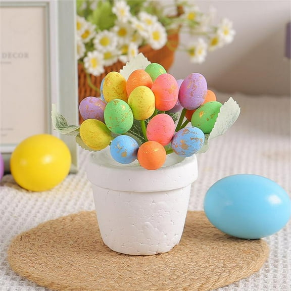 Easter Eggs Table Tree,Easter Eggs Trees Pot Decoration,Spring Easter Party Decorations,Artificial Tree Centerpieces for Easter Decorations,Artificial Tree for Holiday Indoor Home Decor