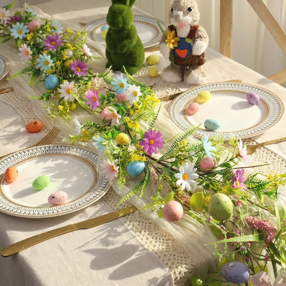 Easter Eggs Vines Door Decorations Spring Branches And Leaves Floral Decor Colorful Indoor And Outdoor Home Decor Patio Porch Accents O