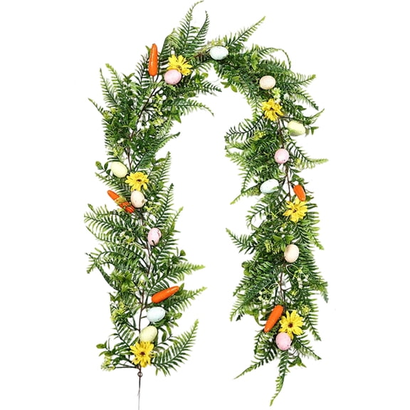 Easter Eggs Vines Rattan Decorations Spring Branches Leaves Floral Decor Colorful Indoor Outdoor Home Decor Patio Porch Accents