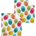 thumbnail image 1 of Easter Eggs Washcloths Set of 4-12 x 12 inch Pure Cotton Wash Cloth Highly Absorbent and Soft Fingertip Towels Face Cloths for Bath, Spa Wash cloth, 1 of 7