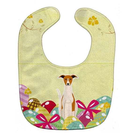 Easter Eggs Whippet Baby Bib