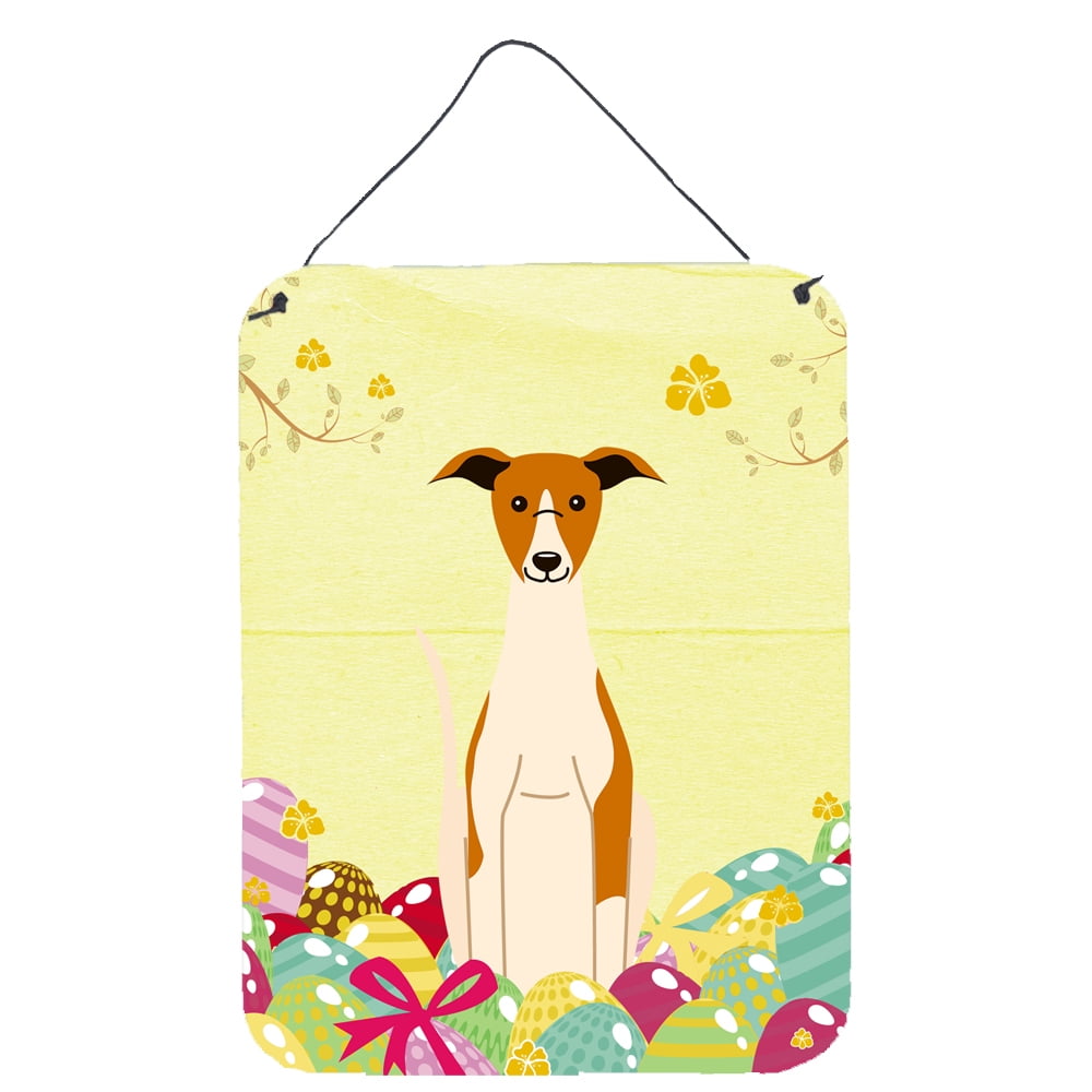 Easter Eggs Whippet Wall or Door Hanging Prints