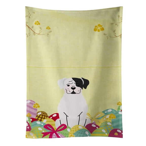 Easter Eggs White Boxer Cooper Kitchen Towel