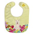 thumbnail image 1 of Easter Eggs White German Shepherd Baby Bib, 1 of 1