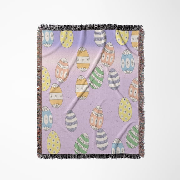 Easter Eggs, Woven Blanket