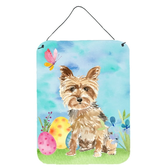 Easter Eggs Yorkie Yorkshire Terrier Wall or Door Hanging Prints