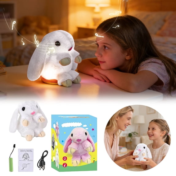 Easter Electronic Dancing Bunny Plush Toy, Singing and Recording Rabbit Stuffed Animal with Soft Ears, Interactive Musical Plush for Easter Basket Stuffers, Birthday Gifts, Home Decor
