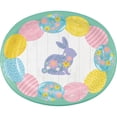 thumbnail image 1 of Easter Elegance 12-inch Oval Paper Plates 8 Per Pack, 1 of 1