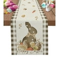 thumbnail image 1 of Easter Eucalyptus Eggs Rabbit Polka Dot Table Runner Wedding Decors for Dining Table Decoration Table Cover, 1 of 6