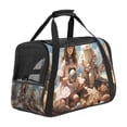 thumbnail image 1 of Easter Fabric Dog Carrier - 17x10x11.8 in - Pet Bag with 900D Oxford Cloth, Sherpa Base, and Nylon Webbing Handles - Portable and Comfortable for Travel - Supports Small to Medium, 1 of 7
