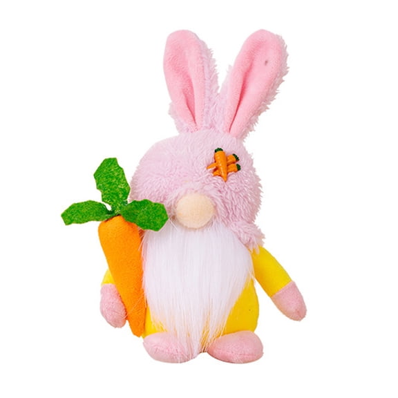 Easter Faceless Bunny Gnome Doll – Cute Rabbit Ear Goblin Figurine for Home, Table, and Spring Holiday Decor