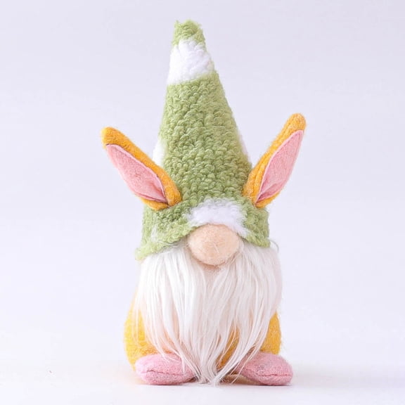 Easter Faceless Doll Decorations, Standing Post Desktop Decoration For Bedroom Living Room, Plush Gnome Style Festive Home Decor Accent With Soft Fleece Material Adorable Bunny