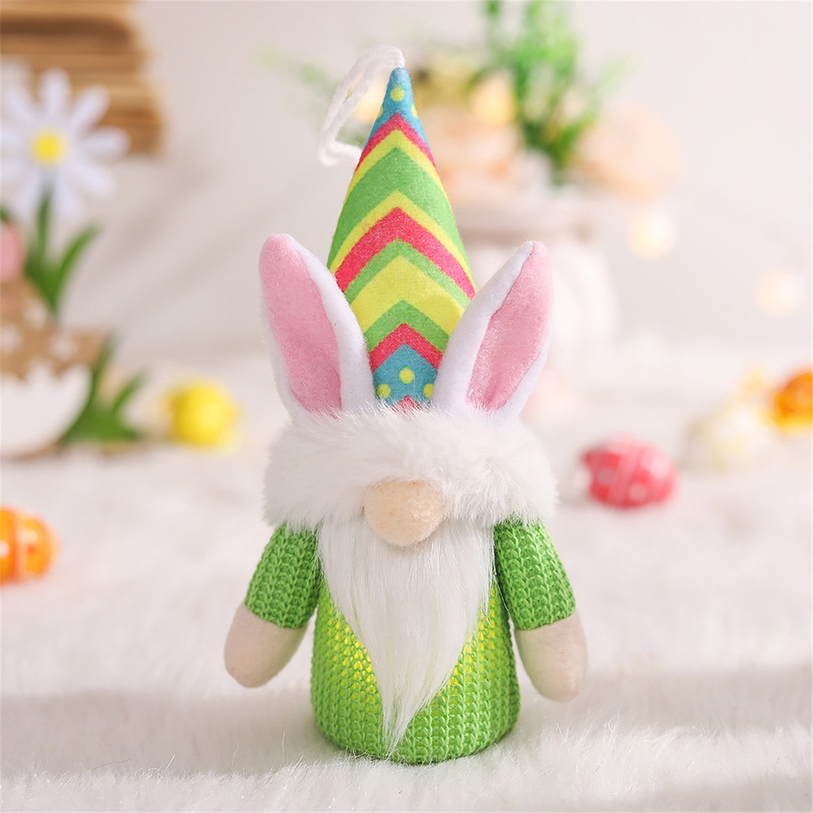 Easter Faceless Gnomes with LED Light Decorations Light Up Bunny Gnomes ...