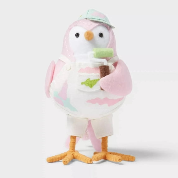 Spritz Featherly Friends SCRIBBLE Fabric Bird Easter Decor