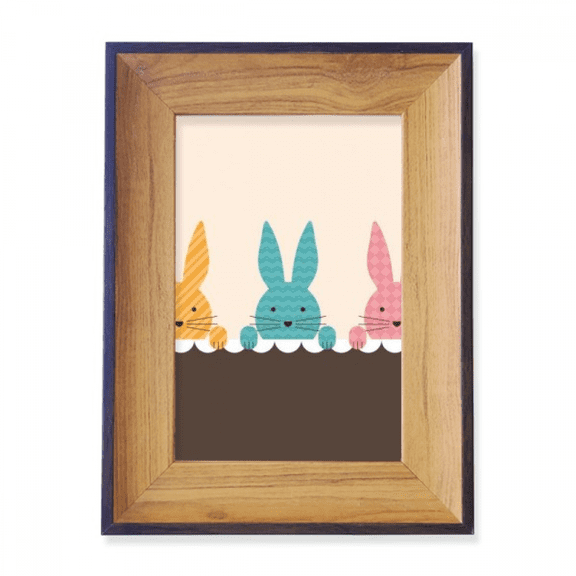 Easter Festival Cute Bunny Culture Photo Frame Exhibition Display Art Desktop Painting