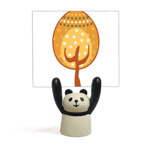 Easter Festival Yellow Egg Tree Memo Holder Cartoon Animal Panda Stand Decoration