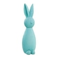 thumbnail image 1 of Easter Flocked Bunnies, Flocking Rabbit Figurines with Bow Ties, Adorable Spring Tabletop Ornaments for Home, Garden Decor, Bunnies Decoration for Easter Celebration, 1 of 6