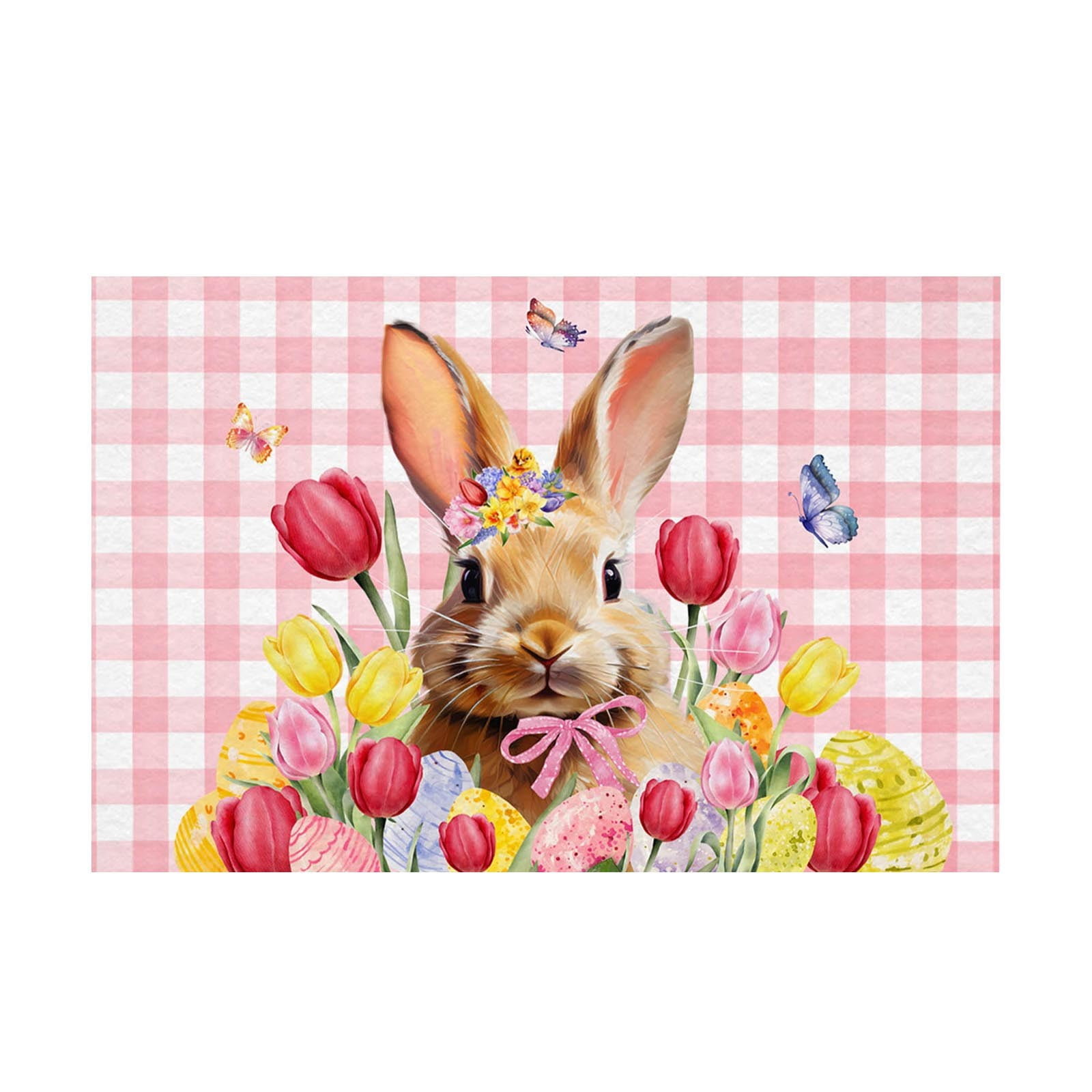 THENEWS Easter Floor Mat Entry Door Mat Bedroom Kitchen Floor Mat