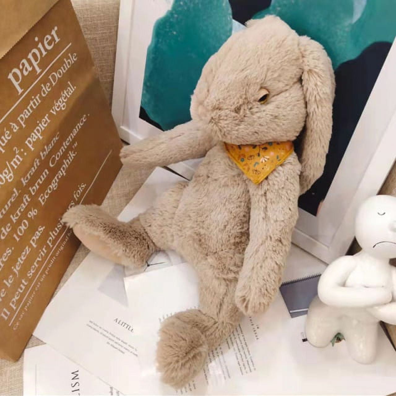 Easter Floppy Ears Stuffed Soft Bunny With Scarf Big Plush Animal ...