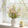 Easter Floral Pick Artificial Flower Stem Holiday Egg Decor Realistic Egg Berry Accent and Flexible Easy Arrange Design for Room Decor Vase Display and Holiday Party