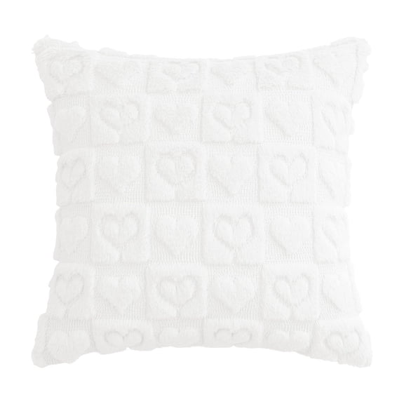 Easter Flower & Bunny Linen Pillow, 18" Living Room Sofa Decoration with Spring Print