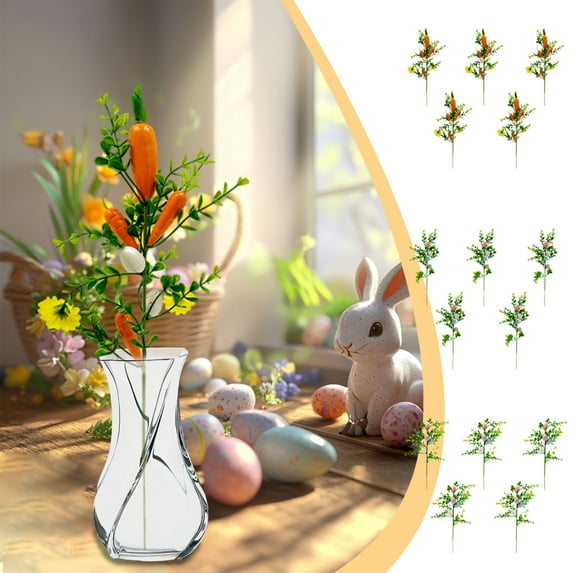 Easter Flower Eggs Arrangement Bunny Decoration Accessories Artificial ...