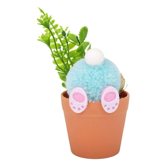 Easter Flower Pot, Plush Bunny Potted, Easter Bunny Planter, Easter Decorations, Faux Easter Bonsai, Bunny Butt Planter, Easter Table Centerpiece for Home Office Decor