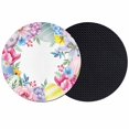 thumbnail image 1 of Easter Flowers Coasters Set of 2, Absorbent Coasters for Drinks, Eggs Spring Colorful Tulips Daisy Berries Coaster for Desk Coffee Table Protection, Home Decor House Warming Gifts 4", 1 of 8
