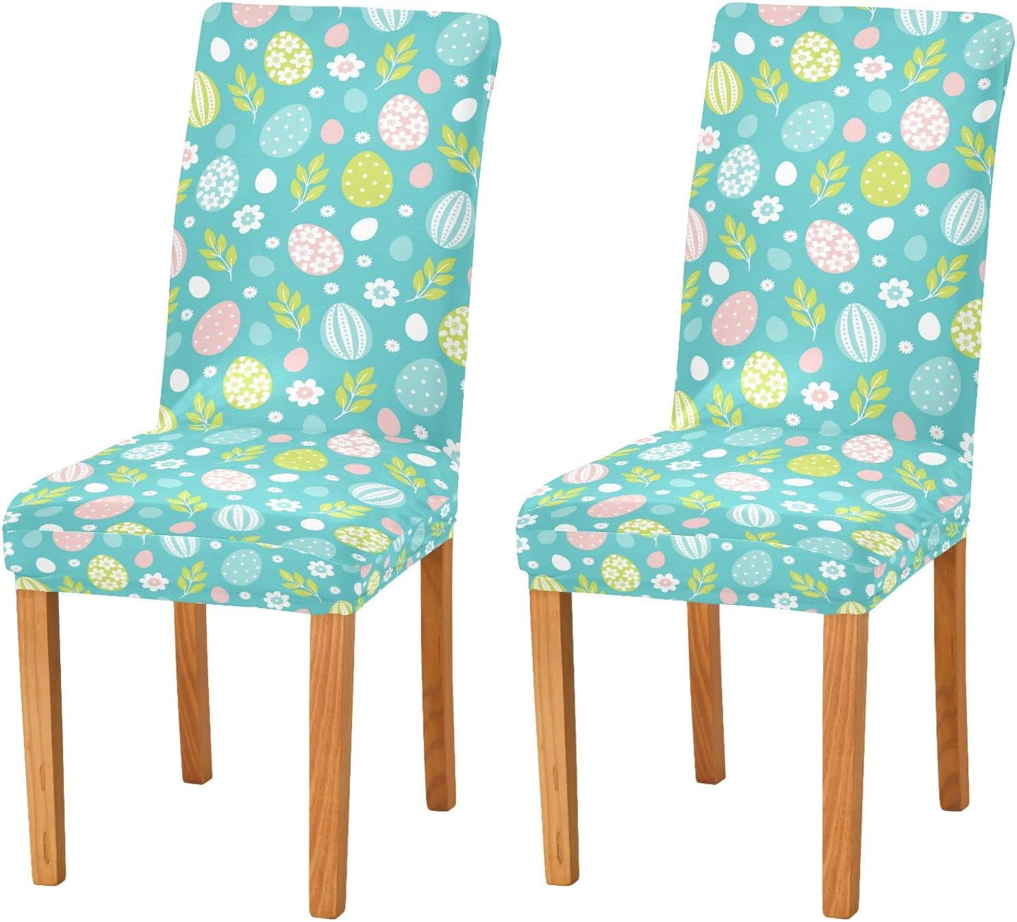 Easter Flowers Eggs Dining Room Chair Covers Spring Floral Chamomile