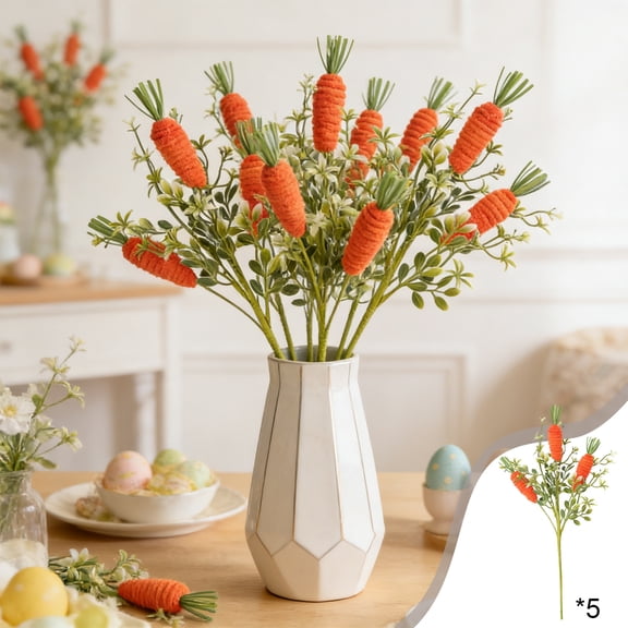 Easter Foam Berry and Egg Artificial Flower 40cm, Lightweight Dependable Material with Versatile Design for DIY Wreath Garland, Festive Spring Decor for Mantel Display Seasonal Collection