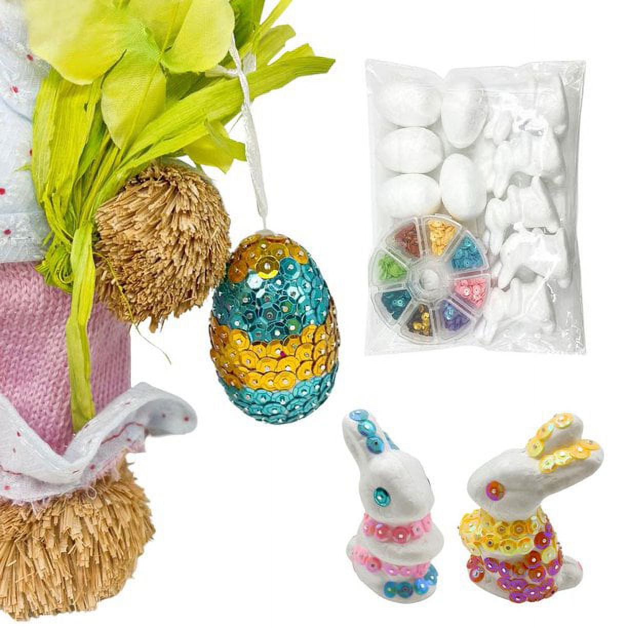 Easter crafts for adults and kids - make your own Easter Bunny! - Sequin Art