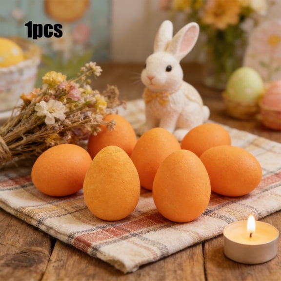 Easter Foam Eggs Modern Style Multi Color Flocked Decorative Eggs for Holiday Party Tabletop Display Home Decor Variety of Colors