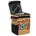 thumbnail image 1 of Easter Foldable Mini Trash Can Car Trash Can with Lid Leak-Proof Hanging Storage Bag for Car, 1 of 6